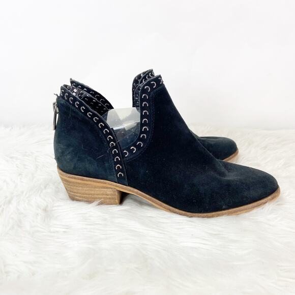 Vince Camuto 8 M Womens Black Suede Prafinta Ankle Booties - Picture 2 of 10